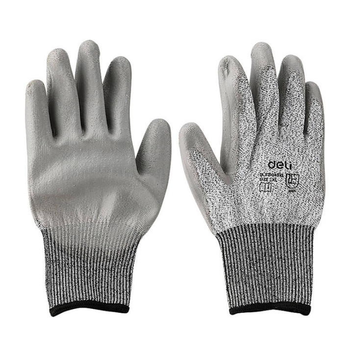 Pjovimui atsparios pirštinės XL Deli Tools