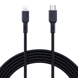 Кабель USB-C — Lightning Aukey CB-SCL1, 27 Вт, 1 м (черный)