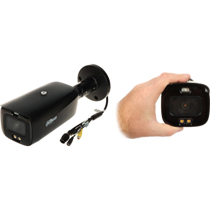 DAHUA IPC-HFW3849T1-AS-PV-0360B-S5-BLACK TiOC Full-Color IP Camera 8.3MP 4K UHD 3.6mm PoE