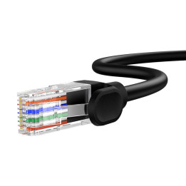 Baseus Ethernet CAT5, 3 m tinklo kabelis (juodas)