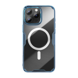 Магнитный чехол Nillkin Nature TPU Pro для iPhone 16 Pro Max (синий)