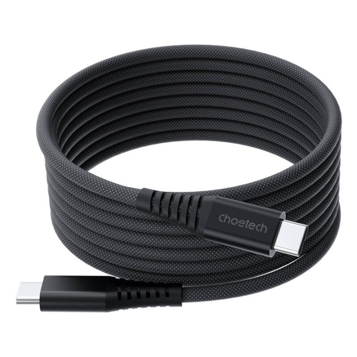 Choetech XCC-1051 Магнитный кабель USB-C — USB-C, PD 240 Вт, 1,8 м (черный)