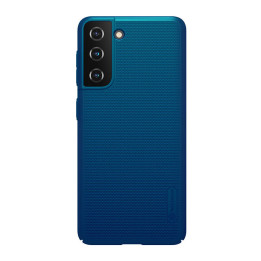 Чехол Nillkin Super Frosted Shield для Samsung Galaxy S21 FE 5G (синий)