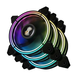 Datora ventilatoru komplekts ARGB Darkflash CF11 Pro 3in1 120x120 (melns)