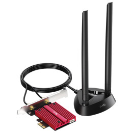PCIE WI-FI 6E TĪKLA ADAPTERS WE4000 Bluetooth 5.3 2.4 GHz, 5 GHz, 6 GHz 574 Mb/s + 2402 Mb/s + 2402 Mb/s CUDY