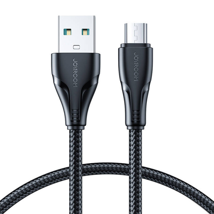Kabelis prie „Micro USB-A“ / „Superpass“ / 1,2 m „Joyroom S-UM018A11“ (juodas)