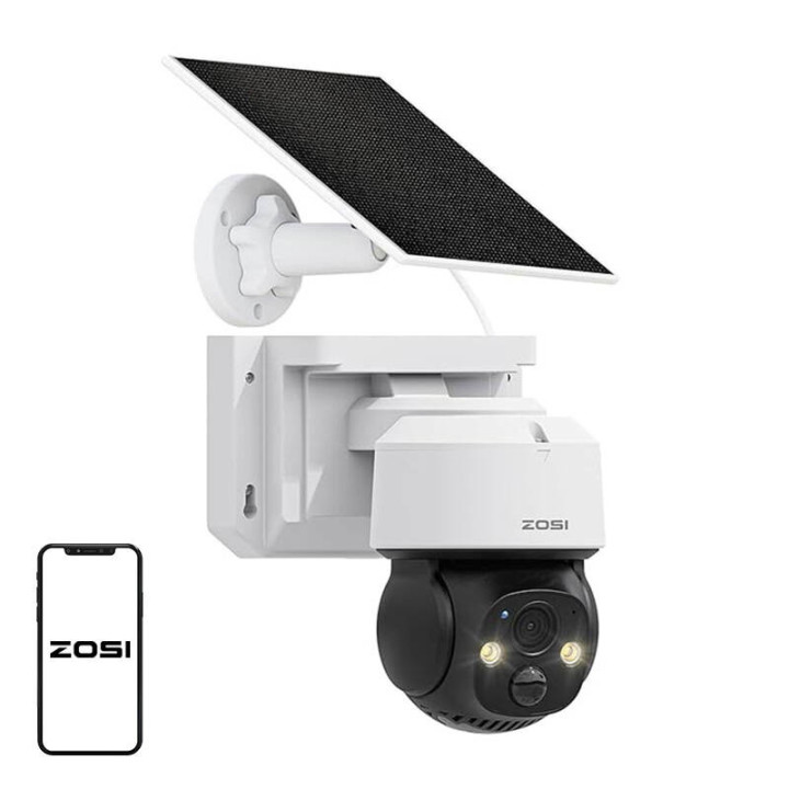 Välis-IP kaamera päikesepaneeliga ZOSI C2914 WiFi 4MP IP66