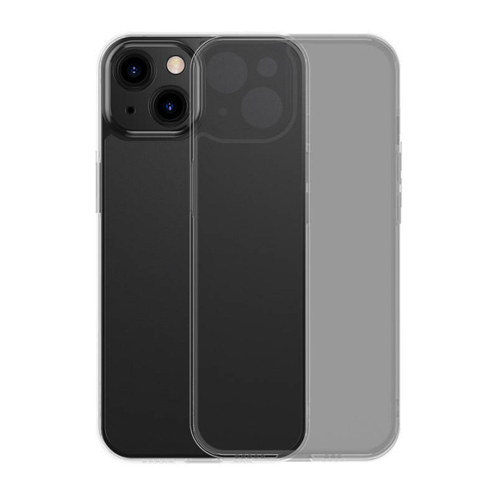 Baseus mattklaasist ümbris iPhone 13 Pro jaoks (must) + karastatud klaas