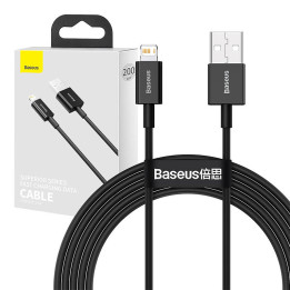 Baseus Superior seeria USB-kaabel iP-ga 2,4A 2m (must)