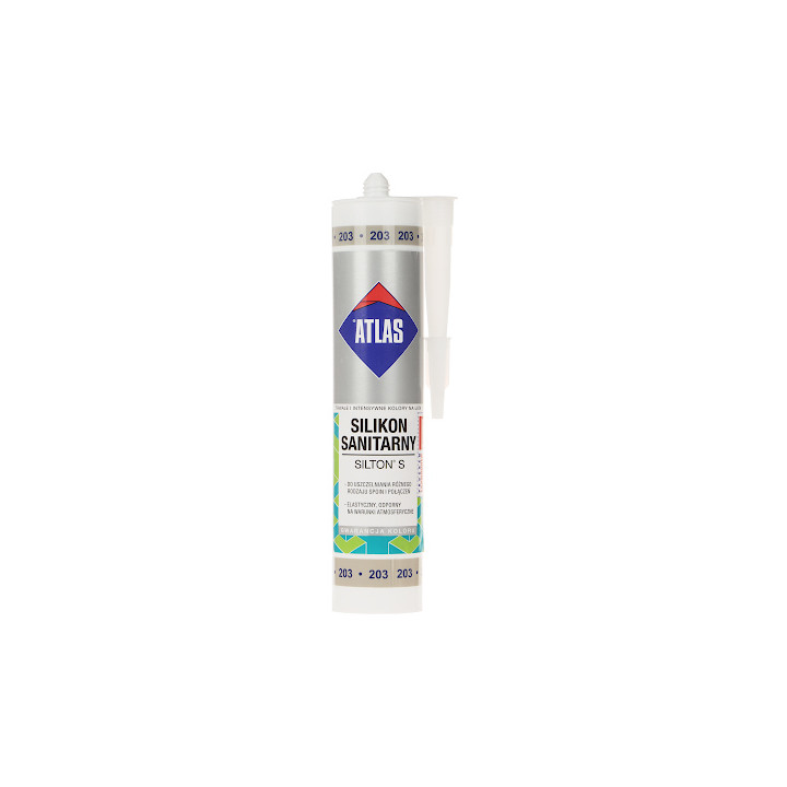 SANITĀRAIS SILIKONS SIL-S280-ST/ATLAS SILTON S KASETNE 280 ml TĒRAUDS