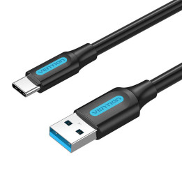 USB 3.0 A līdz USB-C kabeļa ventilācijas atvere COZBG 3A 1,5 m melns PVC
