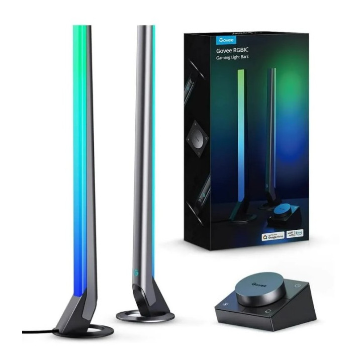 Govee H6047 žaidimų šviesos juostos | Lempos LED | RGBIC, „Wi-Fi“, „Alexa“, „Google Assistant“.