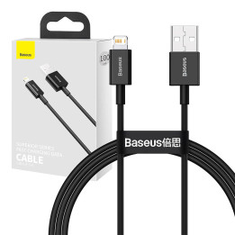 Кабель Baseus Superior Series USB — iP 2,4 А, 1 м (черный)