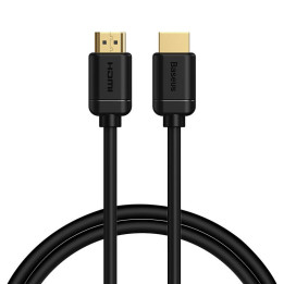 Baseus 2x HDMI 2.0 4K 60Hz kabelis, 3D, HDR, 18Gbps, 1m (melns)