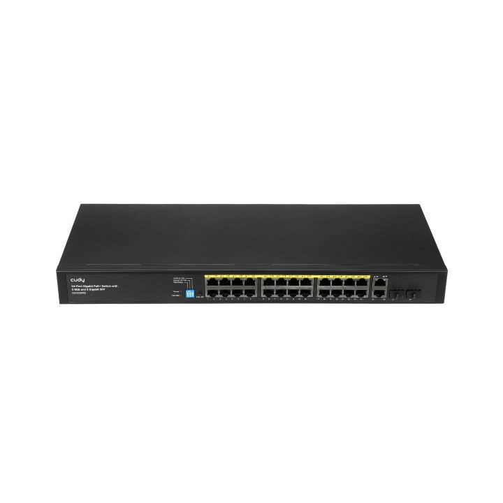 CUDY GS1026PS2 24-Port PoE+ Switch with 2 SFP Uplinks