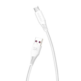 USB-mikro-USB-kaapeli Dudao L2M 5A, 2m (valkoinen)