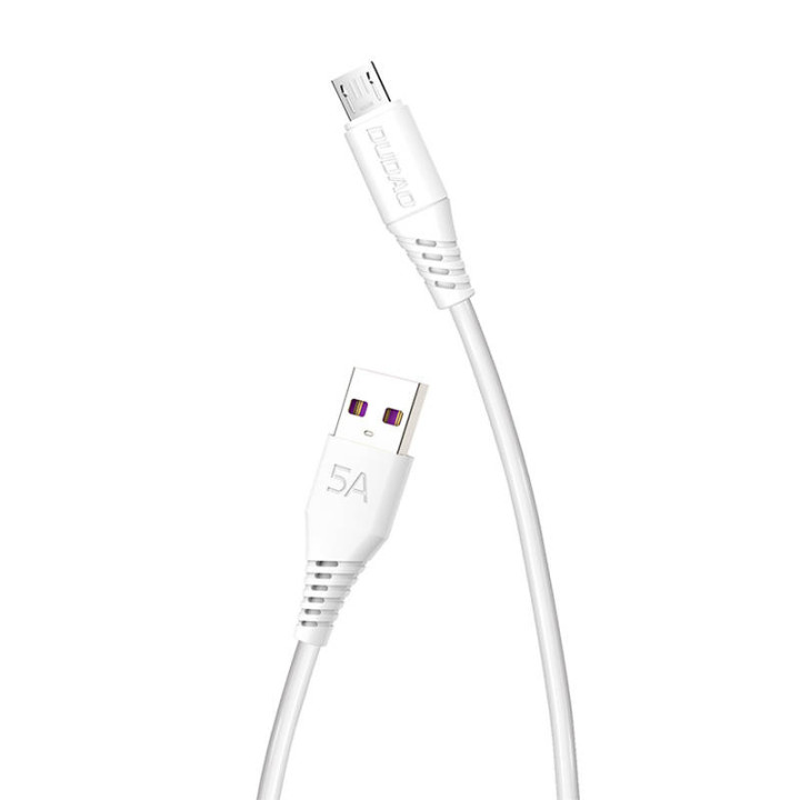 USB-mikro-USB-kaapeli Dudao L2M 5A, 2m (valkoinen)