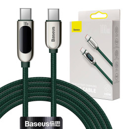 Kaapeli USB-C - USB-C Baseus Display, 100W, 2m (vihreä)