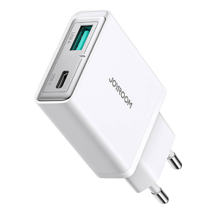 Joyroom tinklo įkroviklis JR-TCF14 (A+C) Super Slim 20W (baltas)