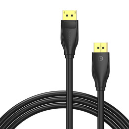 DisplayPort 1.4 Cable Vention HCCBF 1m, 8K 60Hz/ 4K 120Hz (melns)