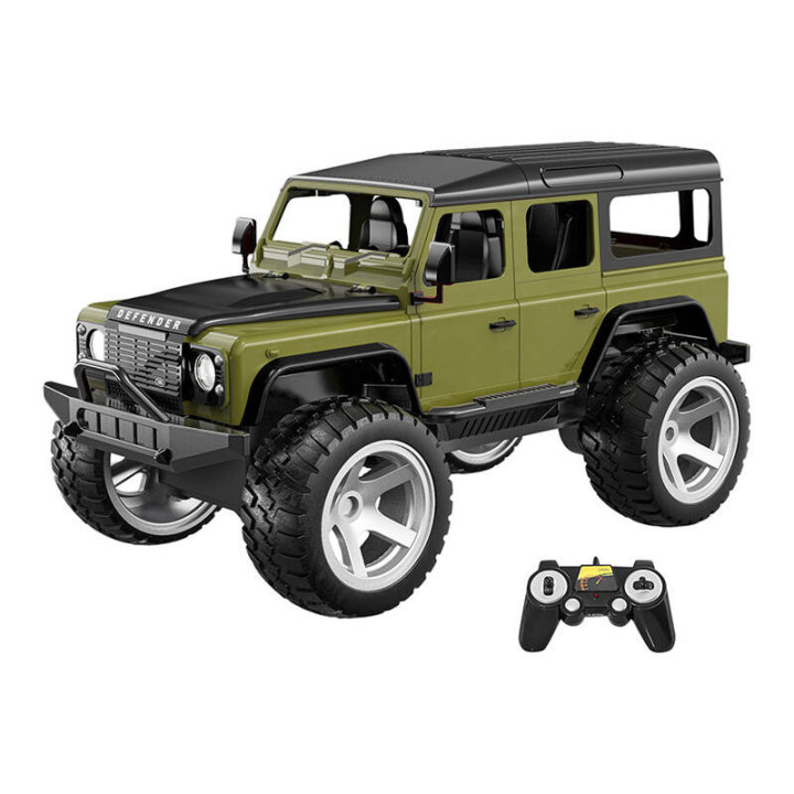 RC nuotolinio valdymo automobilis 1:14 Double Eagle (tamsiai žalias) Land Rover Defender E362-003
