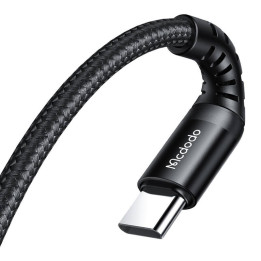Mcdodo CA-5641 USB-C–USB-C kabelis, 60 W, 1 m (melns)