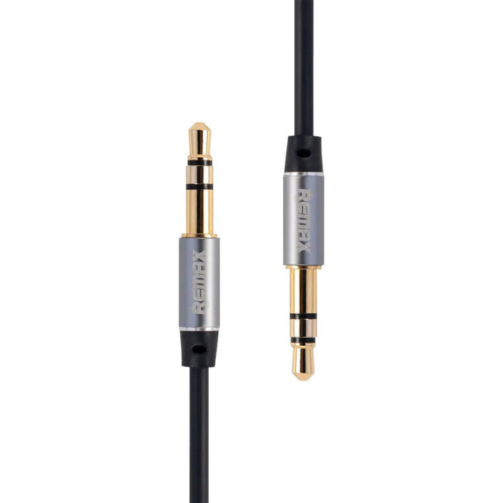 Minipistikupesa 3,5 mm AUX kaabel Remax RL-L100 1m (must)