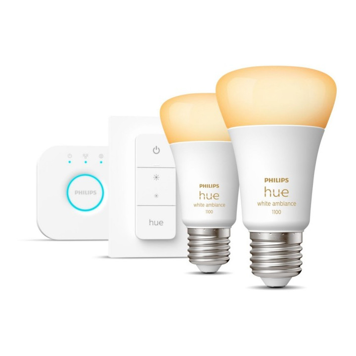 Philips Hue mostek + 2x E27 8W WA + slēdzis