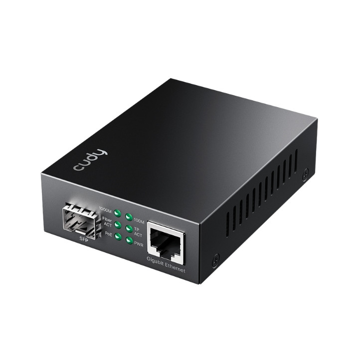 МЕДИАКОНВЕРТЕР SFP PoE+ MC220P CUDY