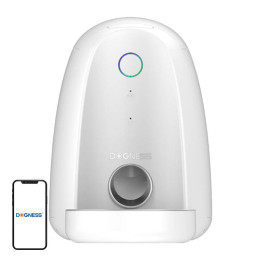 Automatinė gyvūnų šėrykla su metaliniu dubenėliu WIFI mini Dogness (balta)