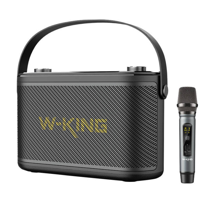 Bezvadu Bluetooth skaļrunis W-KING H10 S 80W + mikrofons (melns)
