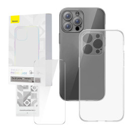 Комплект прозрачного корпуса и закаленного стекла Baseus Corning для iPhone 14 Pro