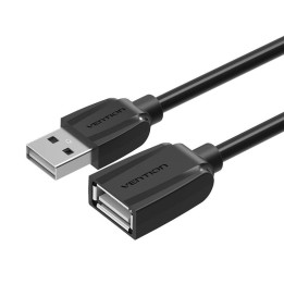 Удлинительный кабель USB 2.0 Vention VAS-A44-B050 0,5м Черный