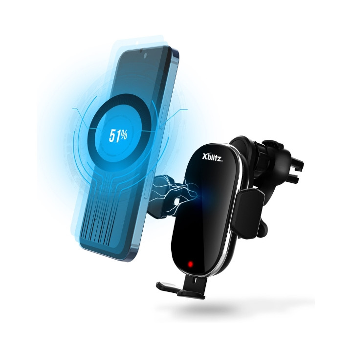 AUTOMAŠĪNAS TURĒTĀJS MOBILĀM IERĪCĒM AB-AURUM-BLACK CLAMPING Xblitz
