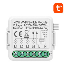 Nutilüliti moodul WiFi Avatto N-WSM01-4 TUYA