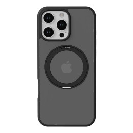 Torras Ostand kotelo iPhone 16 Prolle (musta)