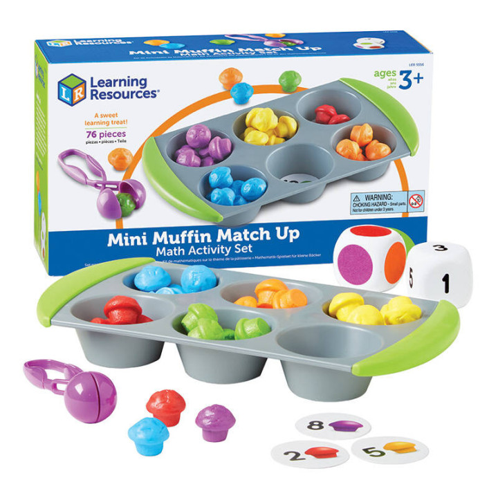 Mini Muffin Match Up Math Activity Set Mokymosi ištekliai LER 5556