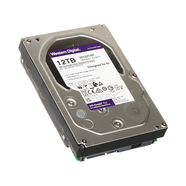 HDD DVR-ile HDD-WD122PURP 12TB 24/7 WESTERN DIGITAL