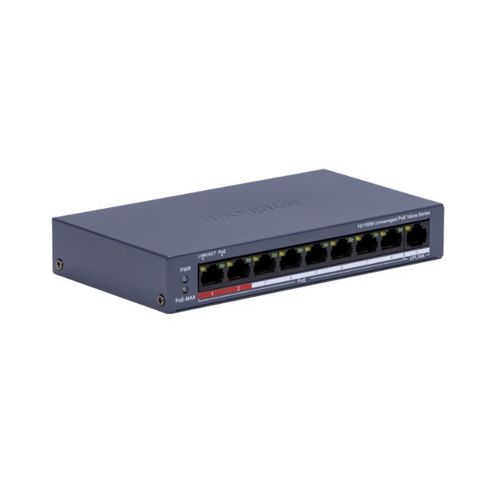 Hikvision DS-3E0109P-E/M(C) 8-Port PoE Switch