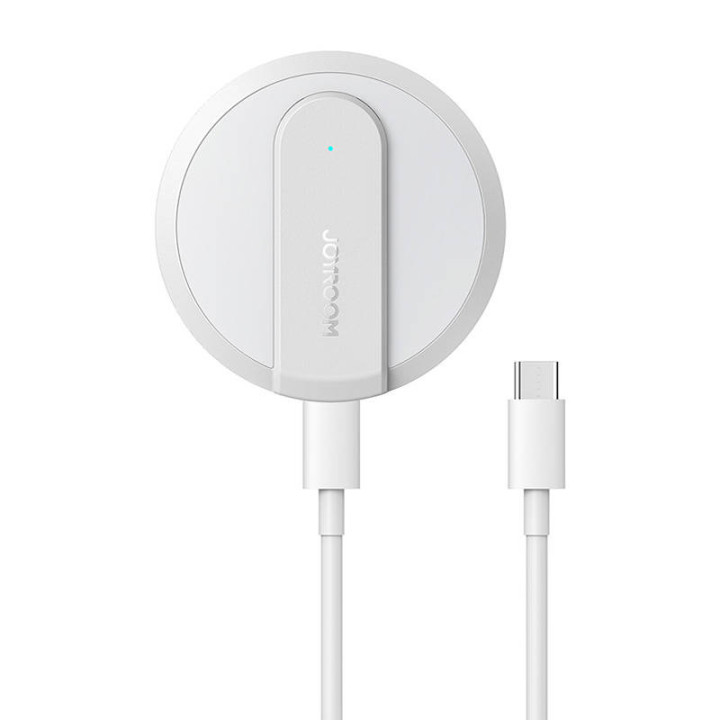 Joyroom JR-A28 īpaši plāns magnētiskās indukcijas lādētājs, 15 W (balts)