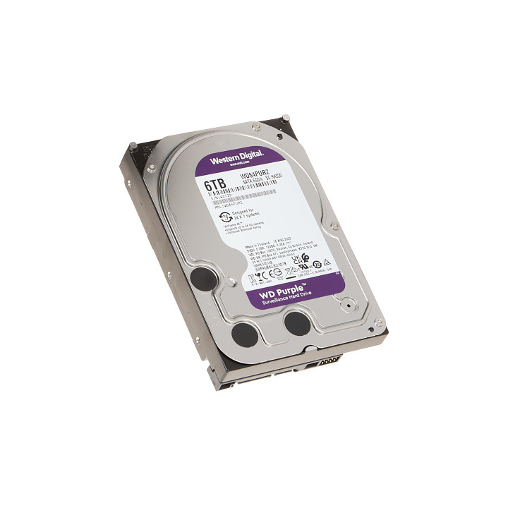 HDD DVR-ile HDD-WD64PURZ 6TB 24/7 WESTERN DIGITAL