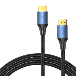 HDMI 2.1 kabelio ventiliacija ALGLI, 3 m, 8K 60Hz / 4K 120Hz (mėlyna)