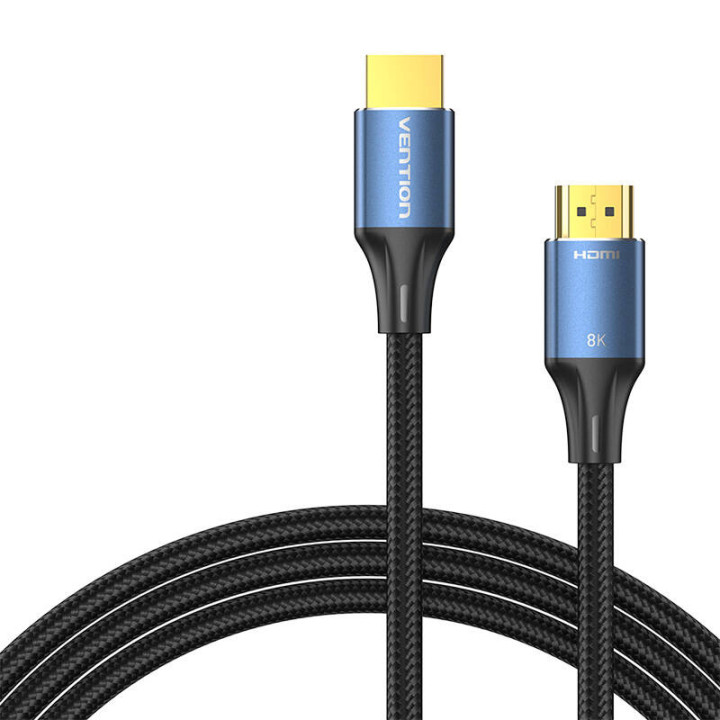 HDMI 2.1 kabelio ventiliacija ALGLI, 3 m, 8K 60Hz / 4K 120Hz (mėlyna)