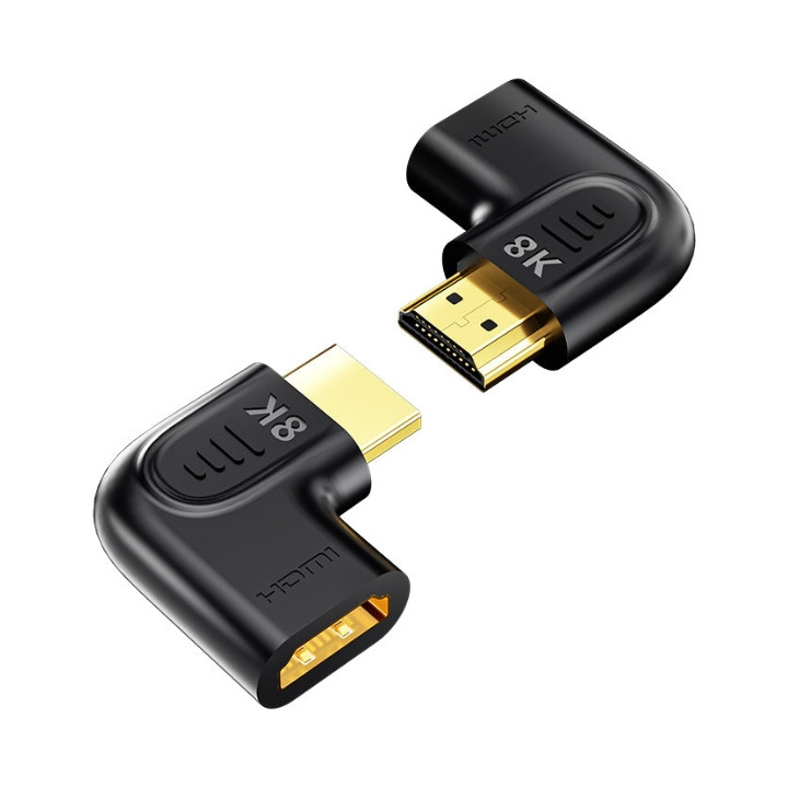 Unitek Adapter kątowy płaski 8K HDMI 90 i 270 stopni