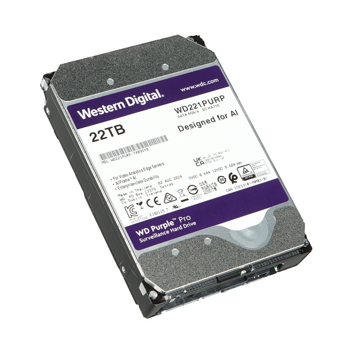 HDD DVR DVR HDD-WD221PURP 22TB 24/7 WESTERN DIGITAL