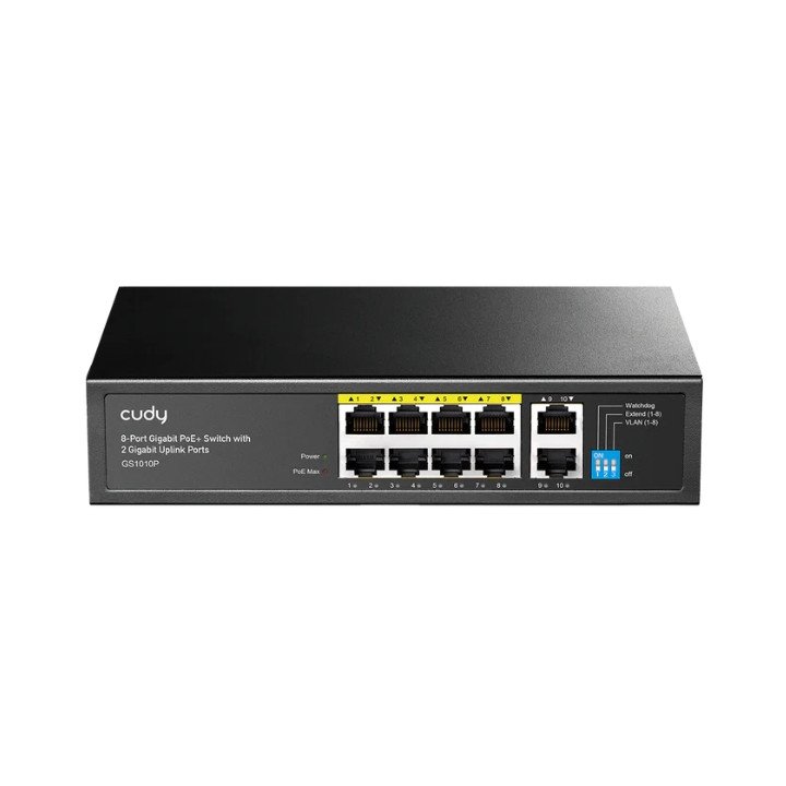 CUDY GS1010P 8-Port PoE Switch