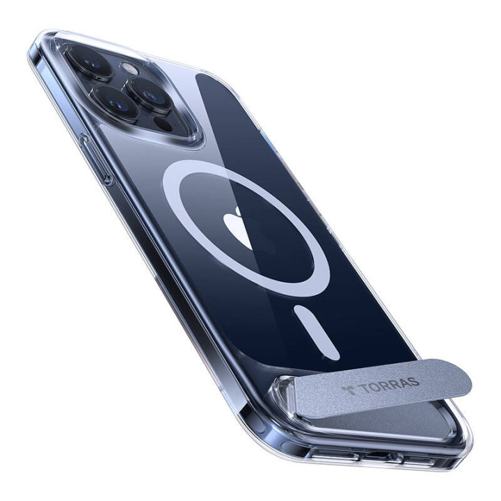 Torras telefona maciņš UPRO Pstand priekš iPhone 15 PRO (caurspīdīgs