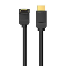 Cable HDMI 2.0 Vention AAQBH 2m, Angled 270°, 4K 60Hz (black)