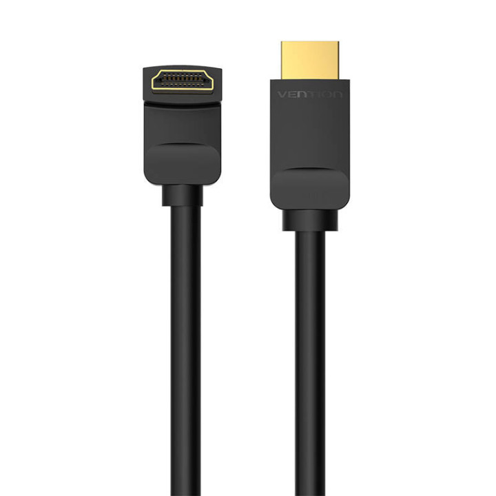 Kabelis HDMI 2.0 Vention AAQBH 2m, 270° kampu, 4K 60Hz (juodas)