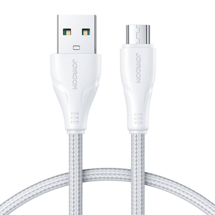 Kabelis prie „Micro USB-A“ / „Superpass“ / 0,25 m „Joyroom S-UM018A11“ (baltas)